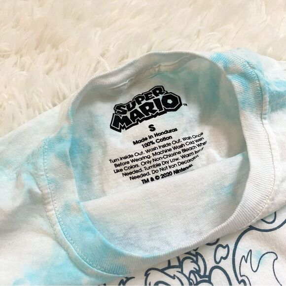 Super Mario Bros Tie Dye Short Sleeve T-Shirt - Picture 3 of 3
